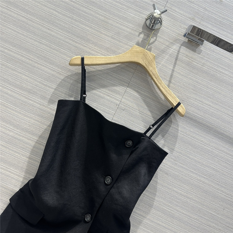 acne studios irregular hem design tube top suspender