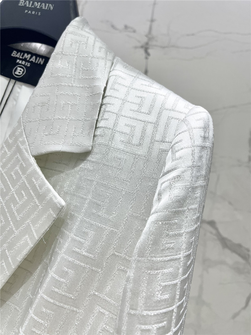 Balmain acetate jacquard small suit replica designer clothes