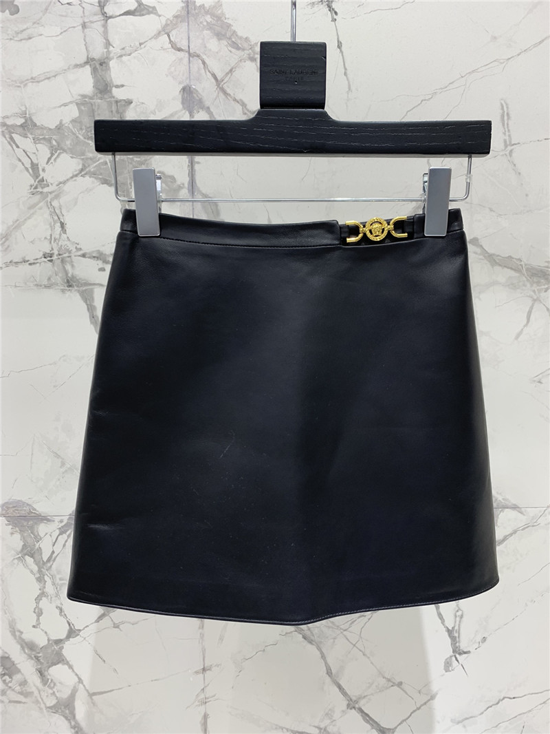 Versace leather skirtcheap replica designer clothes