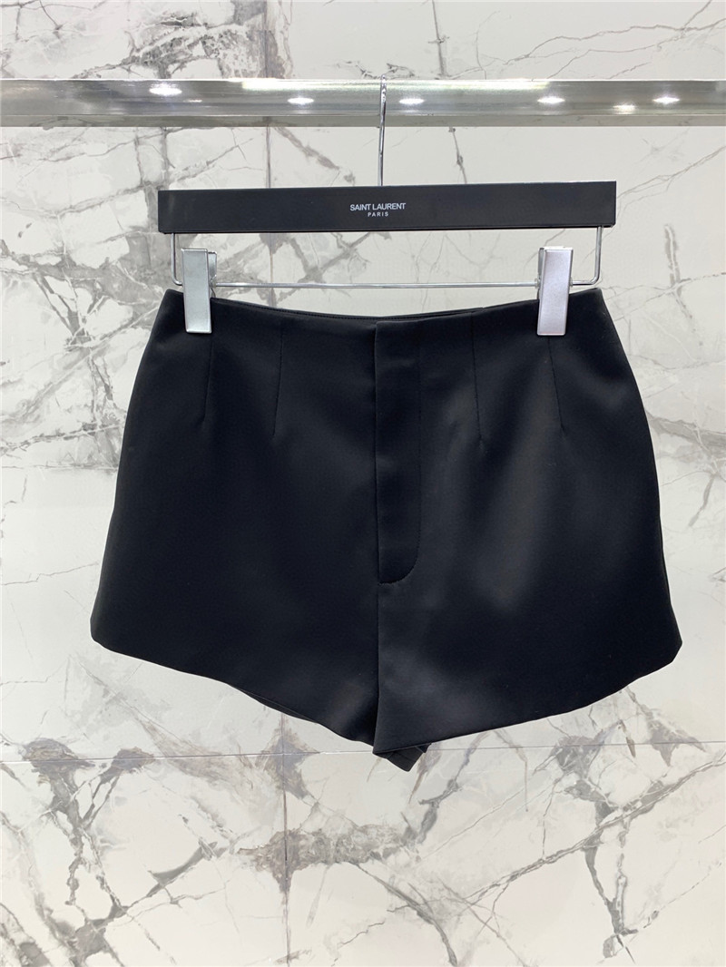 Y51 acetate satin shorts replica d&g clothing