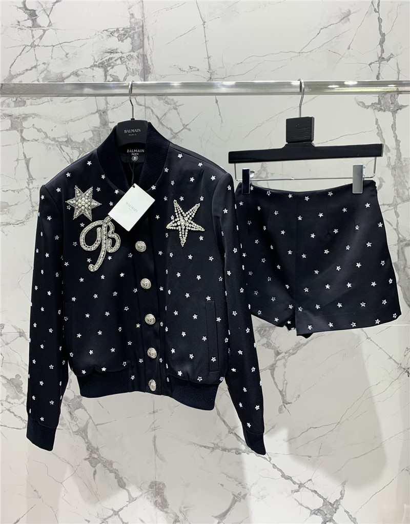 Balmain acetate satin shortscheap replica designer clothes