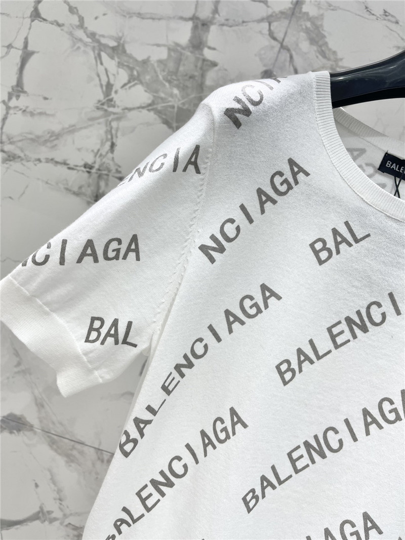 Ba1en*iaga new knitted short-sleeved replica designer clothes