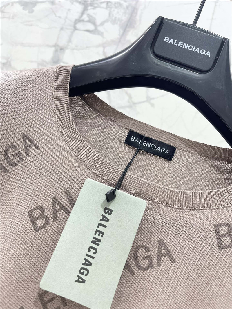 Ba1en*iaga new knitted short-sleeved replica designer clothes