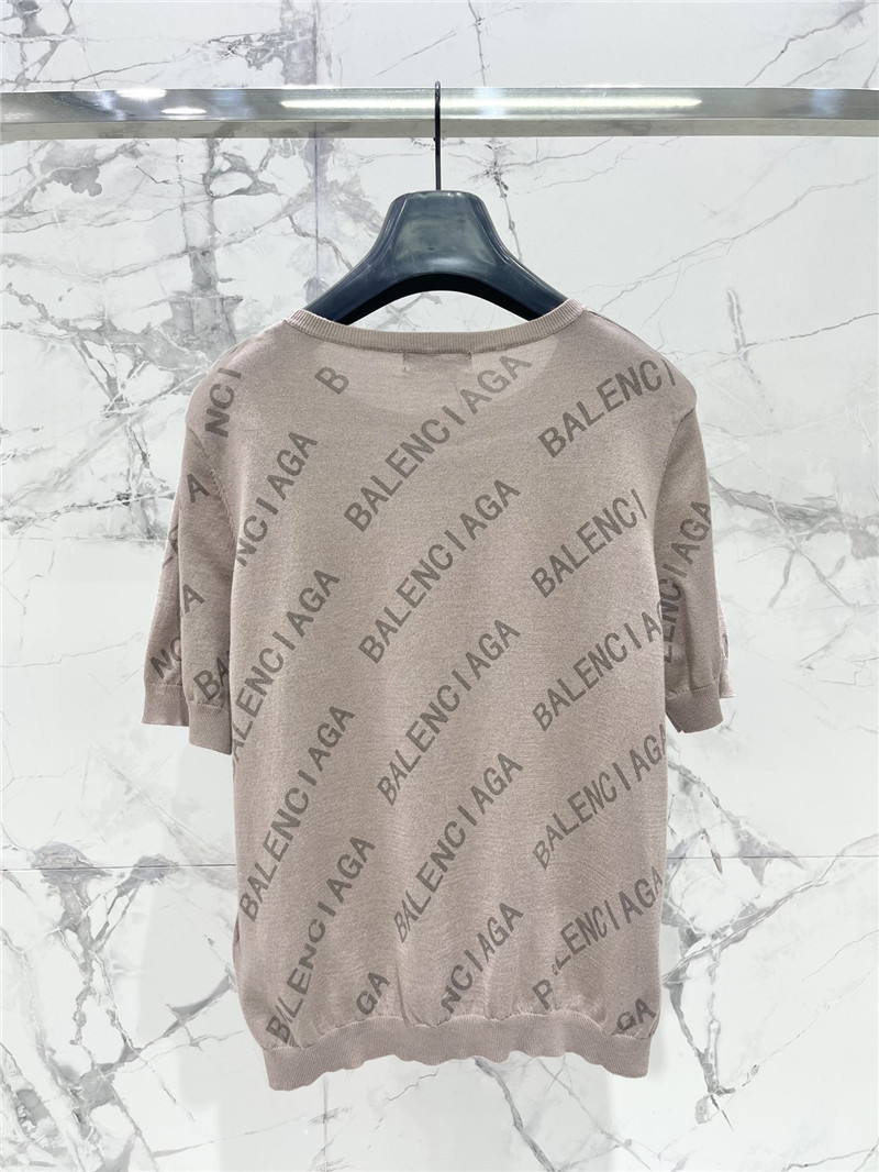 Ba1en*iaga new knitted short-sleeved replica designer clothes