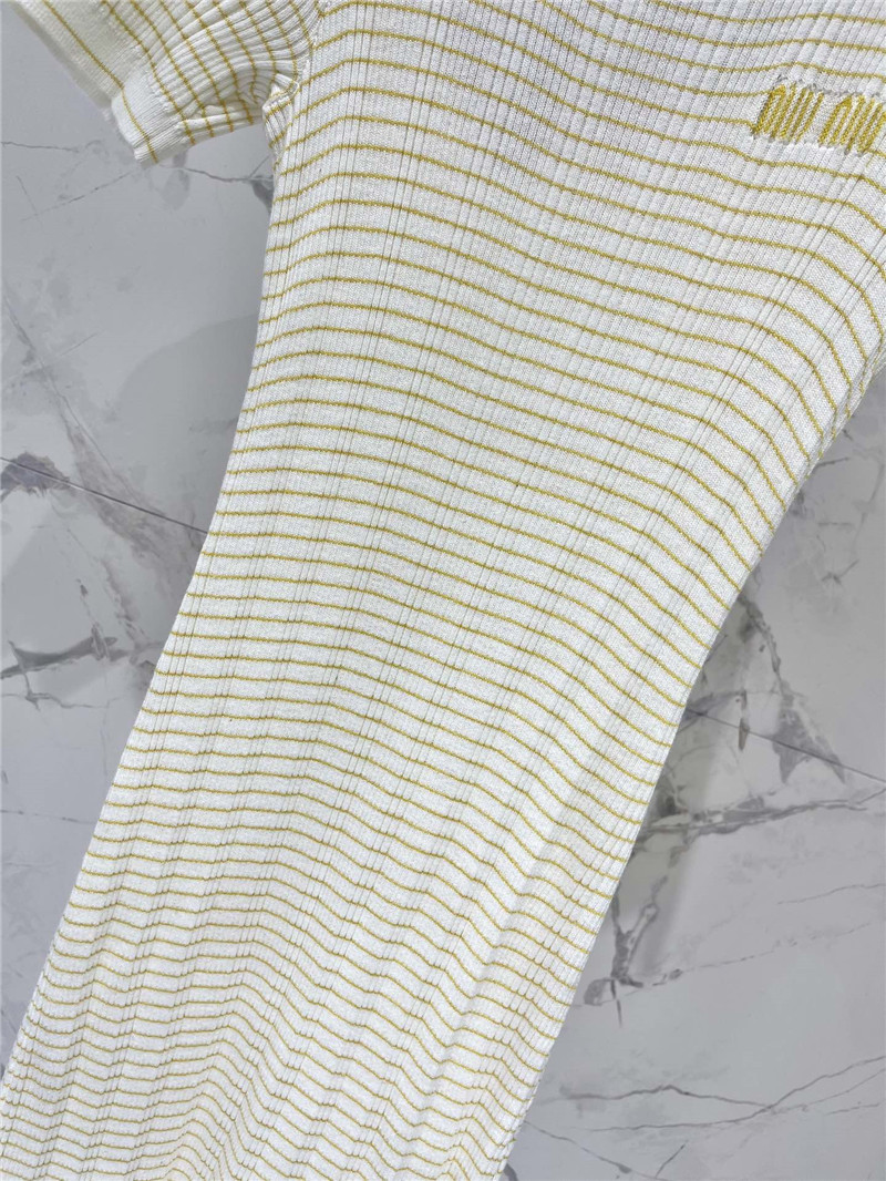 M1um1u short sleeve knitted skirt cheap replica designer clothes
