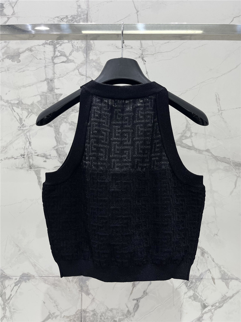 Balmain sleeveless vest cheap replica designer clothes