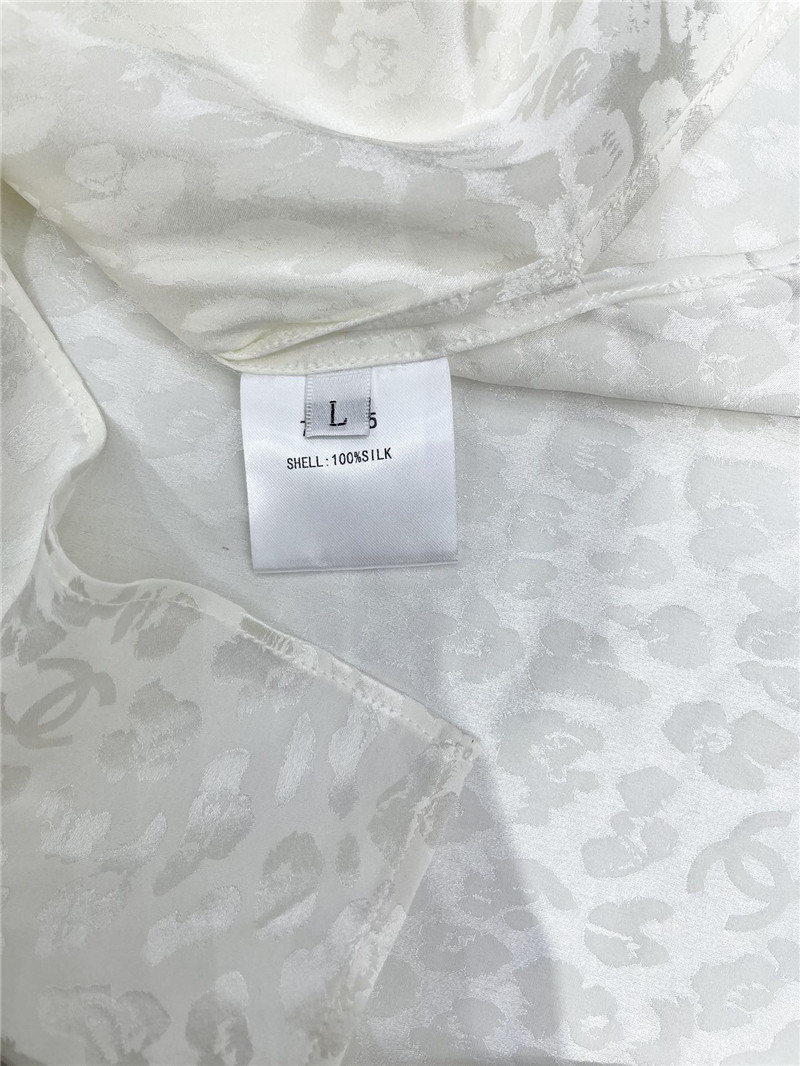 Ch**el silk stretch satin top replica clothing