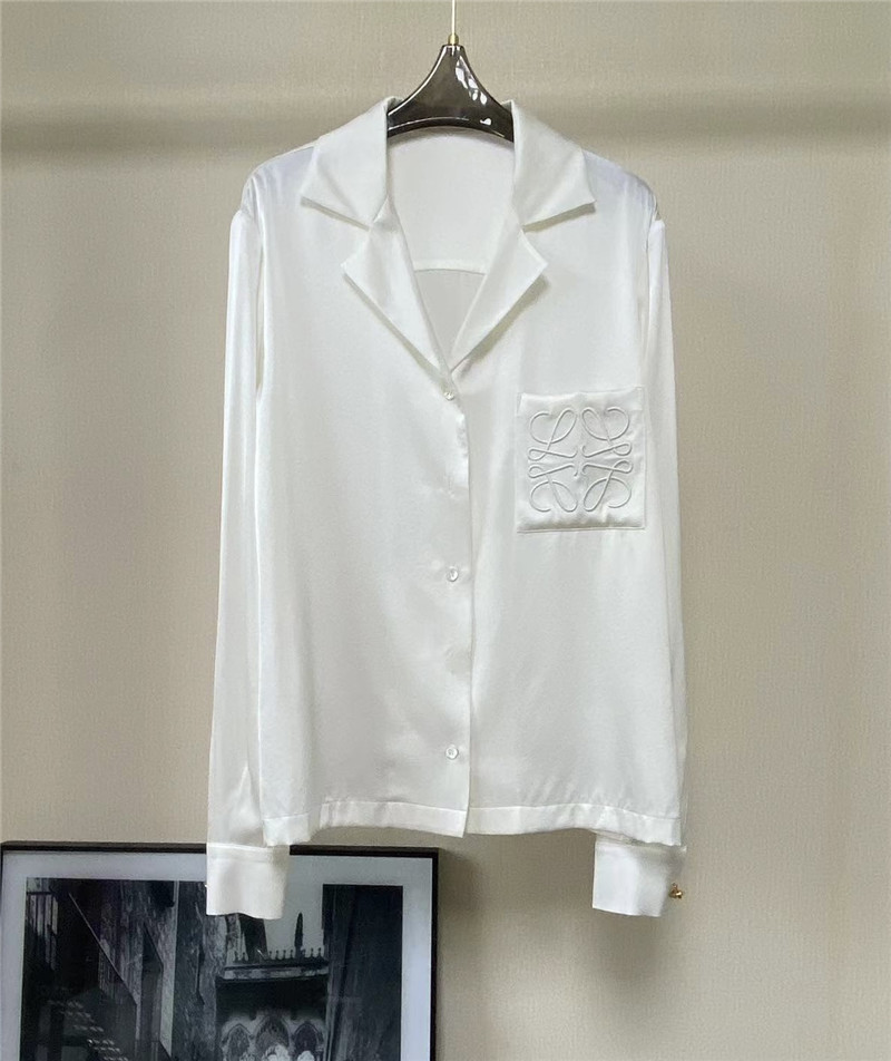 L0ew* silk shirt replica designer clothes