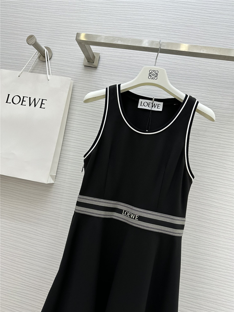 L0ew* logo elastic waist sleeveless dress replica clothing