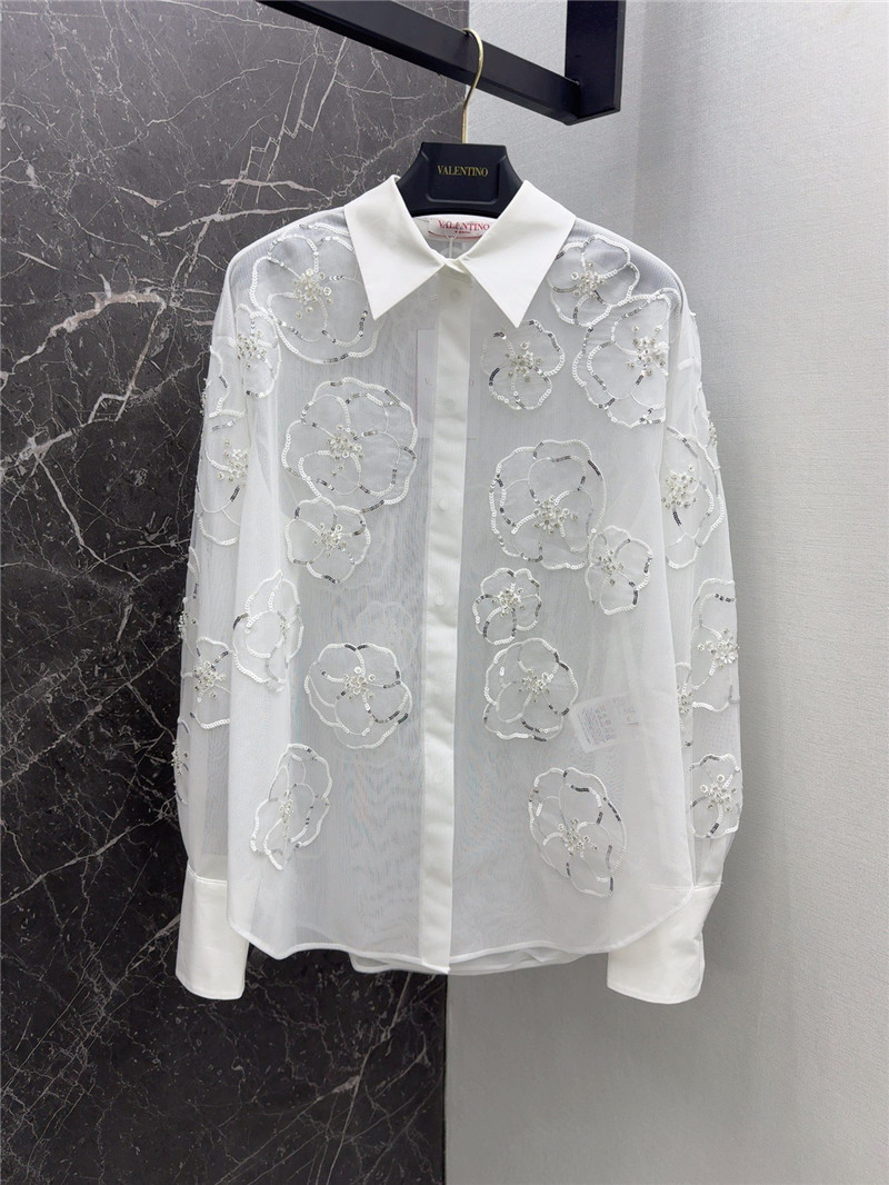 Va1e*ntin0 mesh shirt replica d&g clothing