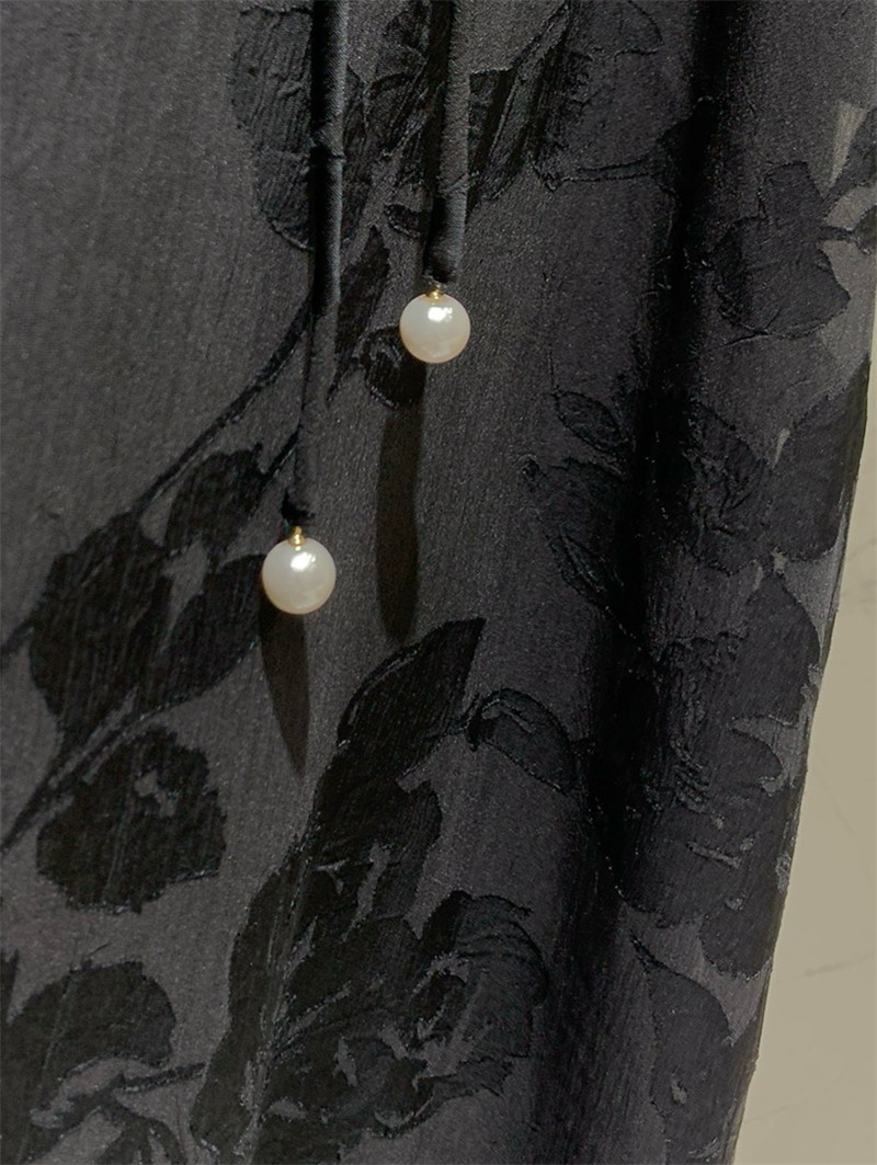 Y51 rayon satin cutout dress replica clothes