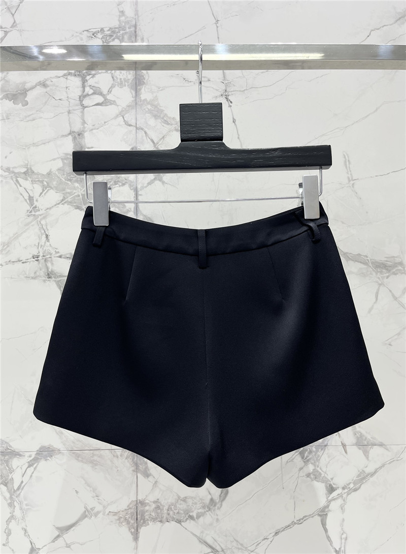 y51 acetate satin D1am0nd button shorts replica d&g clothing