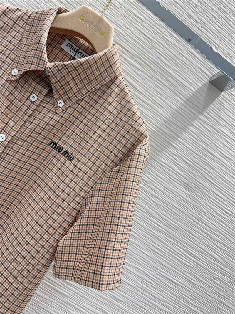 M1um1u short sleeve shirt dress replicas clothes