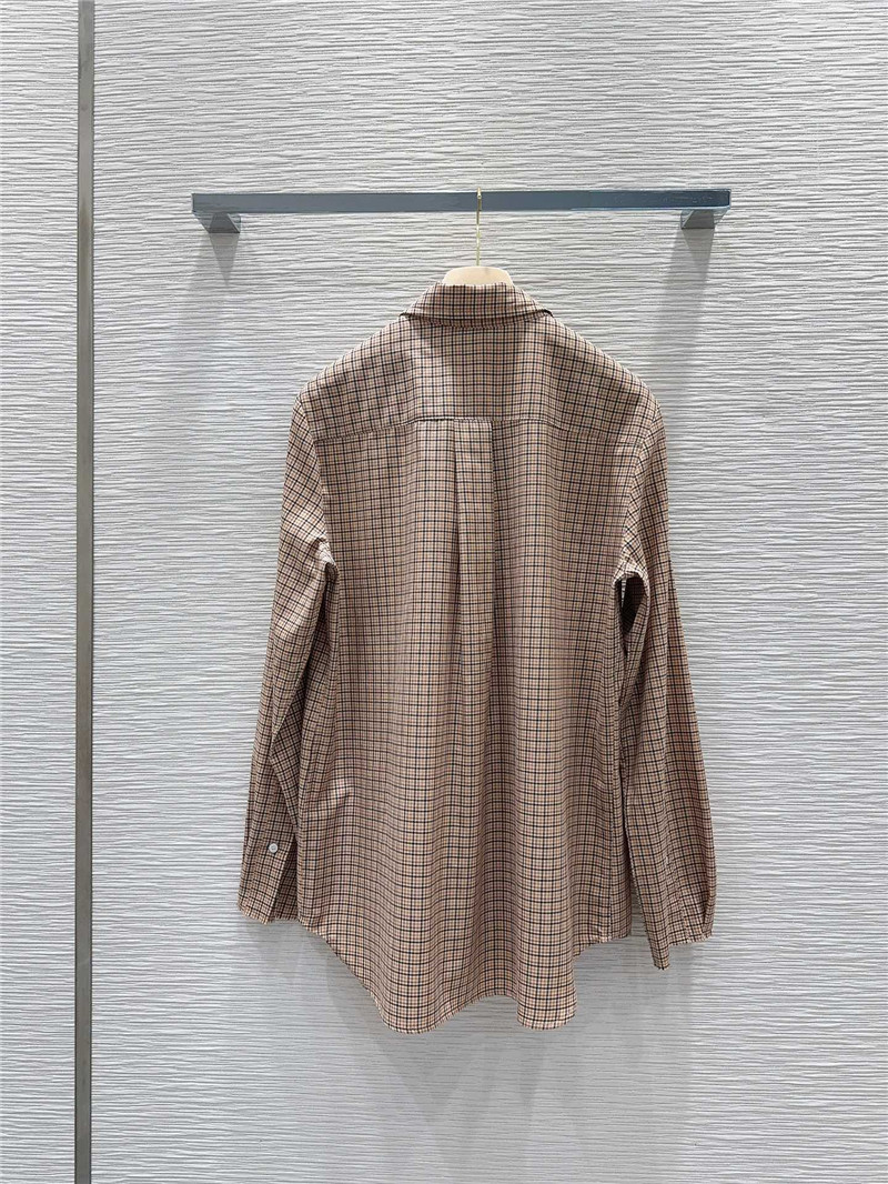 M1um1u plaid shirt replica d&g clothing