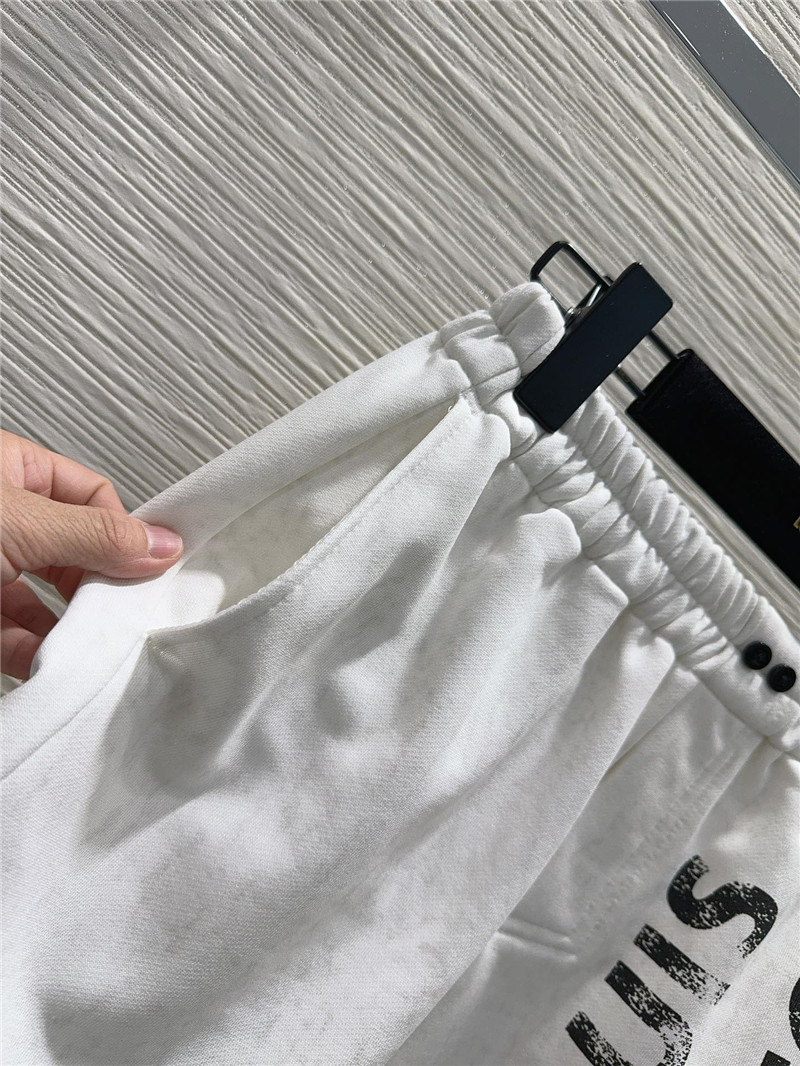 l0vis Vvtt0n white letter print t-shirt sets