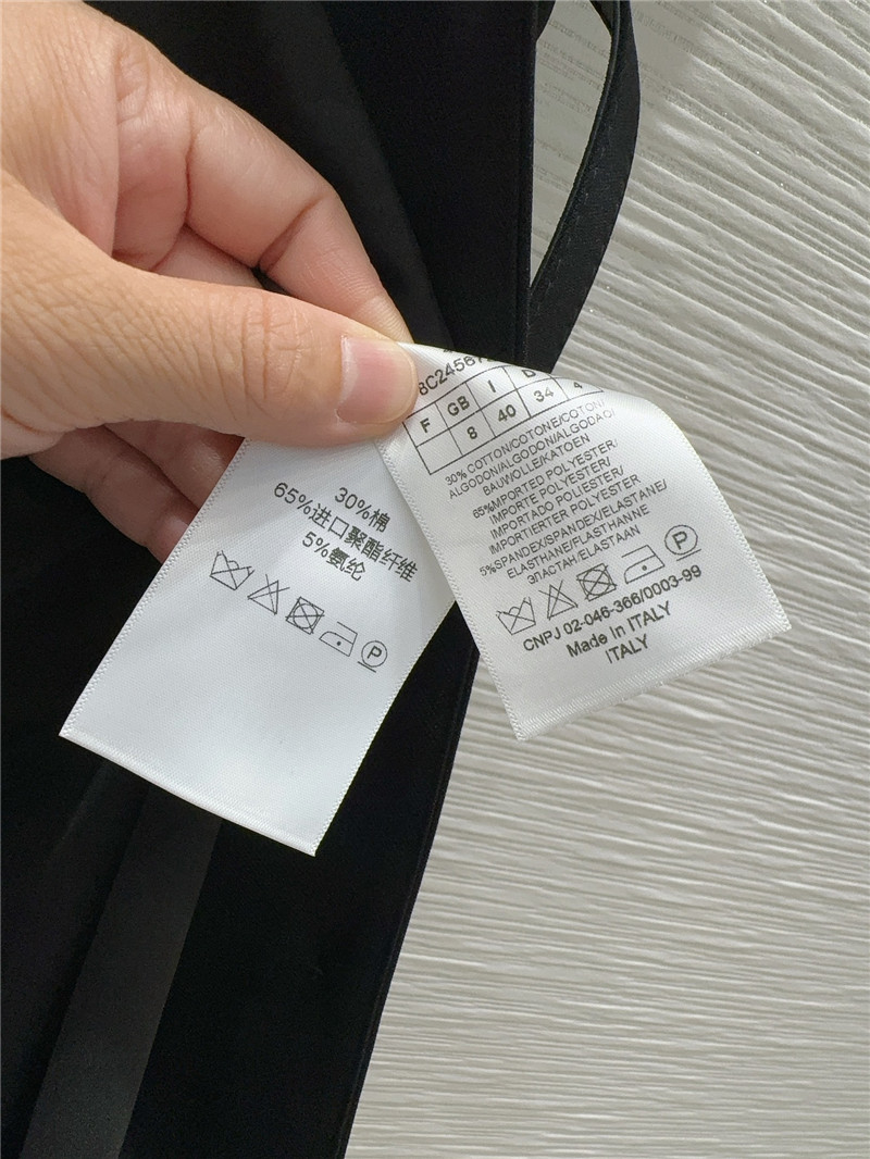 D10r black puff sleeve suit collar dress