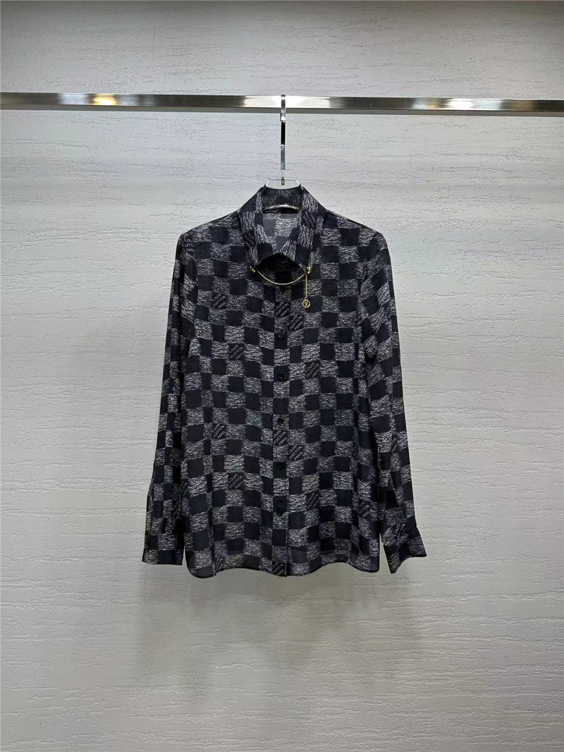 l0vis Vvtt0n lv digital printed silk shirt replica clothes