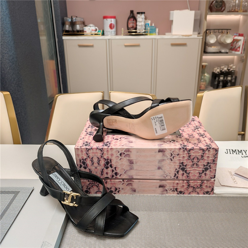 J1m*y Ch00 jess 95 leather sandals
