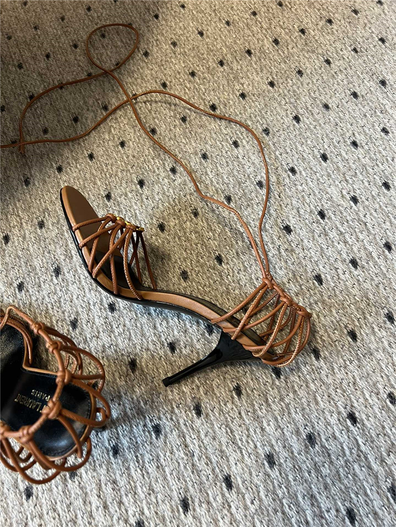 Sa1nt Lau*nt babylone 90mm leather sandals