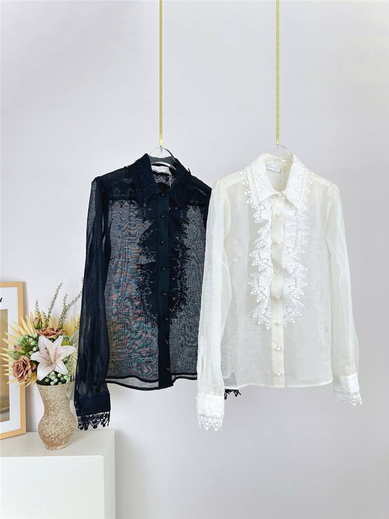 zimm lapel long sleeve women’s shirt tops replicas clothes