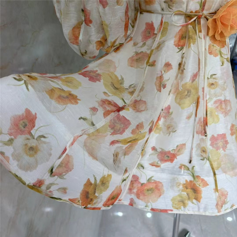 zimm puff short sleeve V-neck dress replica clothing sites