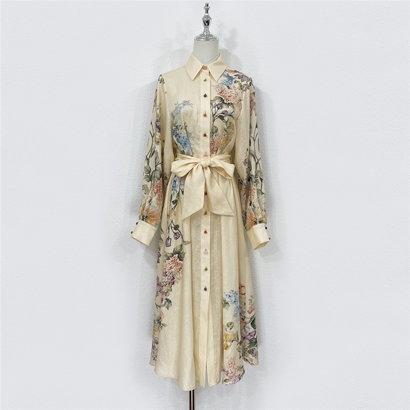 zimm printed colorful button up dress replica clothing sites