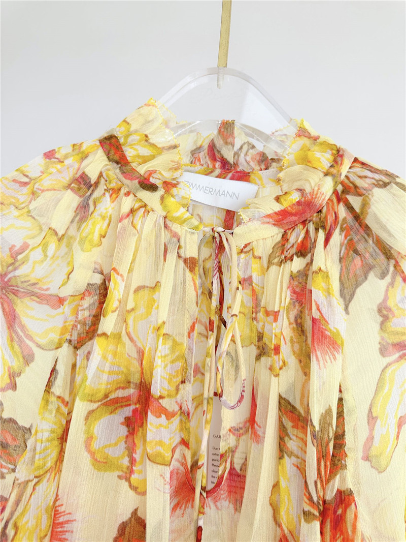 zimm lantern sleeve tie top replica d&g clothing