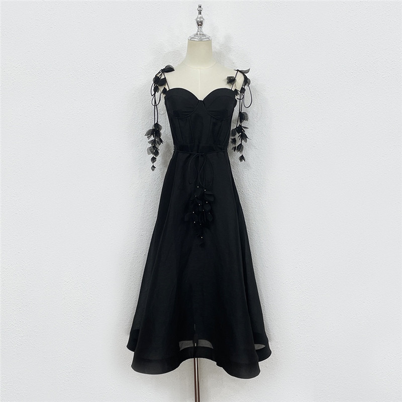 zimm silk linen suspender dress replica clothes