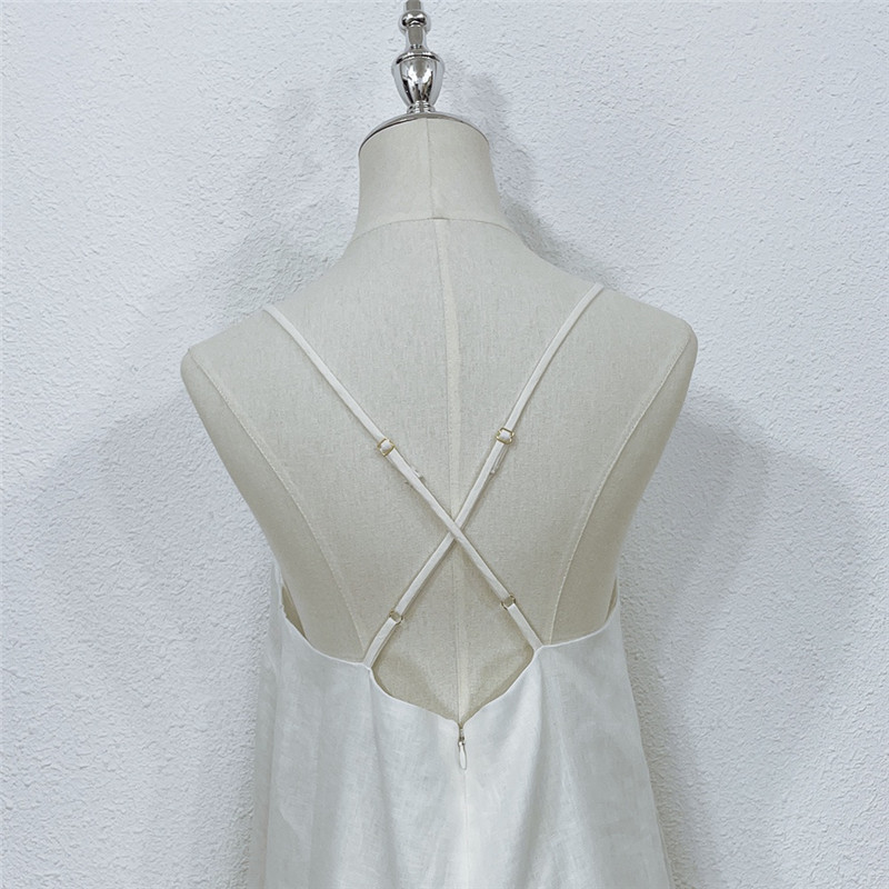 zimm linen printed camisole dress replica designer clothes