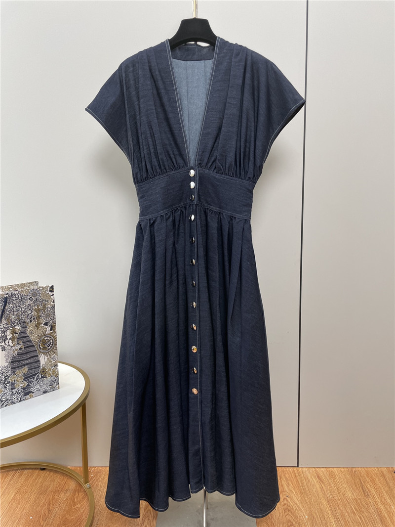 D10r original blue denim dress replica designer clothes