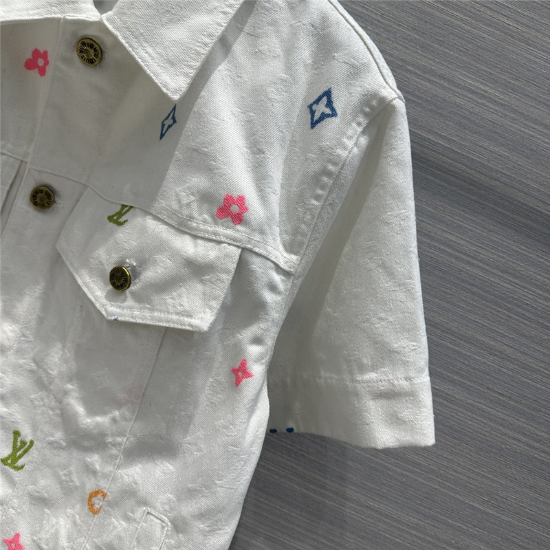 l0vis Vvtt0n lv denim short sleeve jacket replica clothes