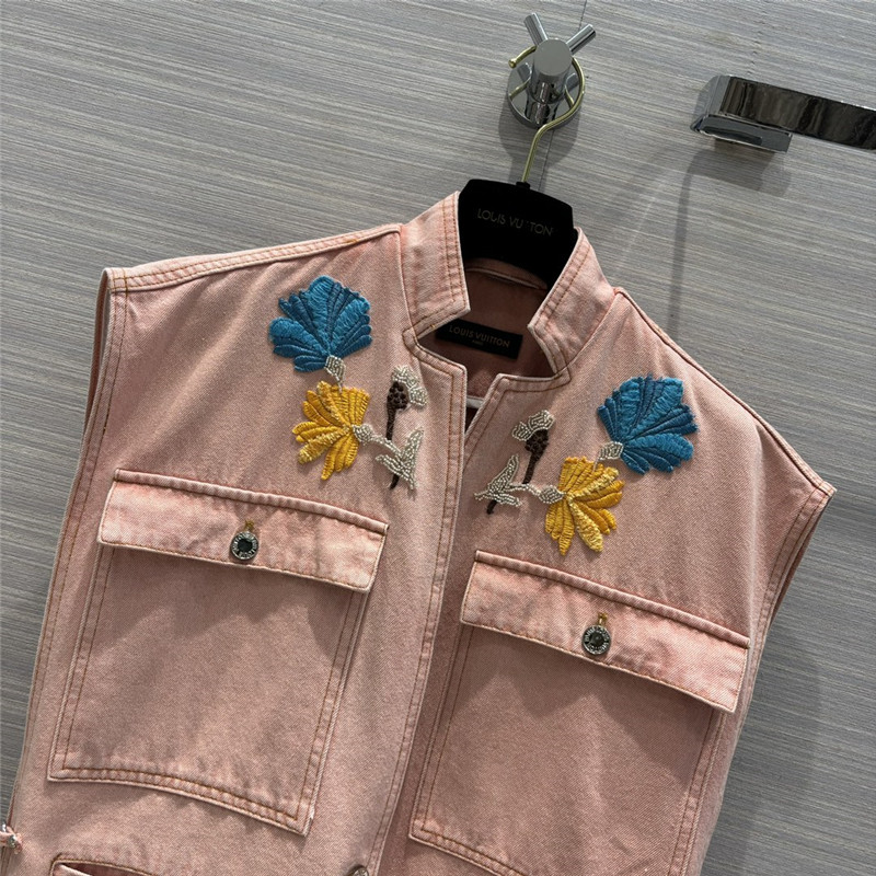 l0vis Vvtt0n lv denim work vest jacket replica d&g clothing