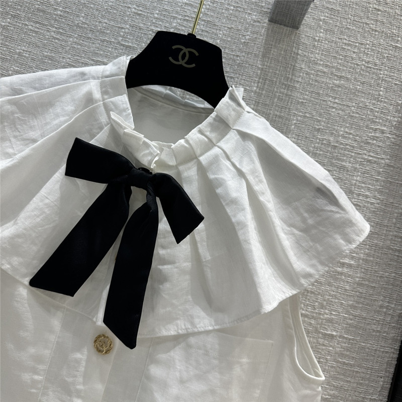 Ch**el lace shawl sleeveless shirt replica d&g clothing