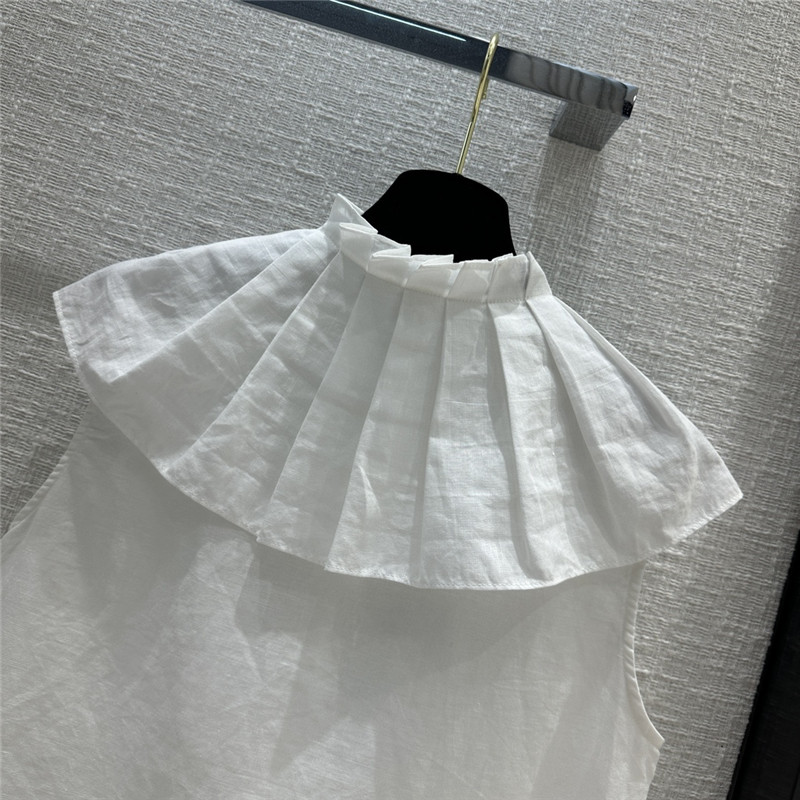 Ch**el lace shawl sleeveless shirt replica d&g clothing