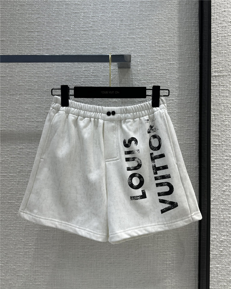 l0vis Vvtt0n lv distressed printed logo sports suit replica clothes