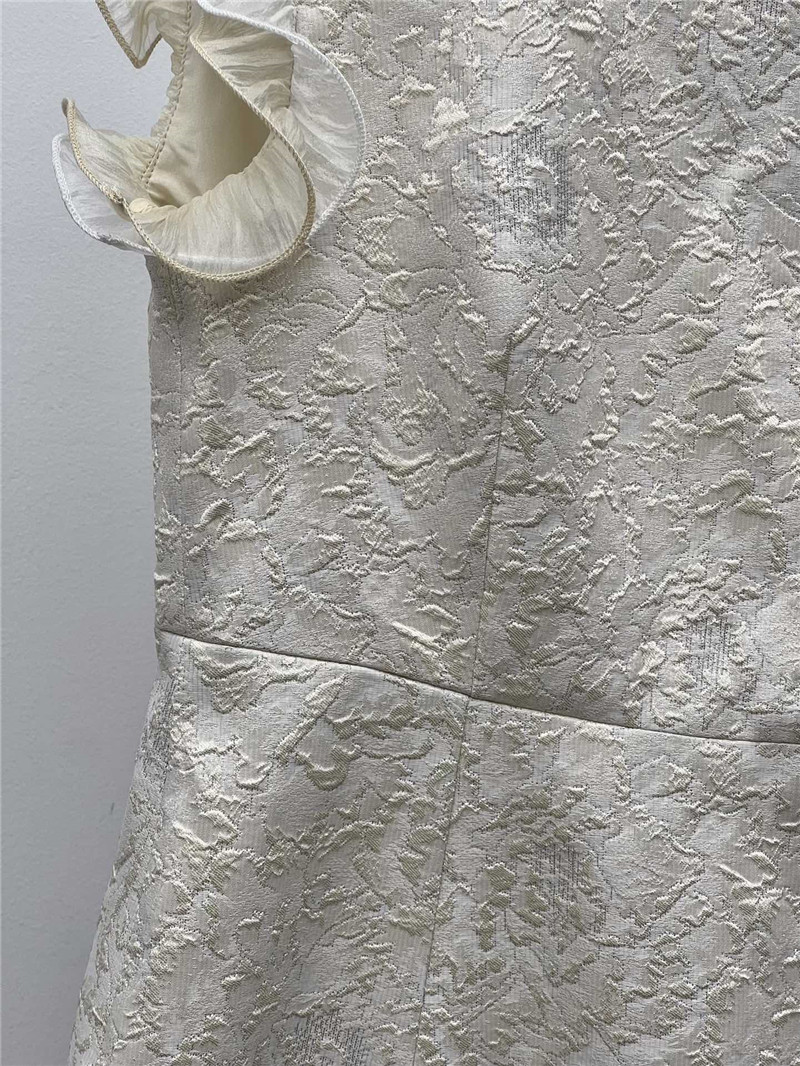 l0vis Vvtt0n lv ruffled jacquard dress replica clothing
