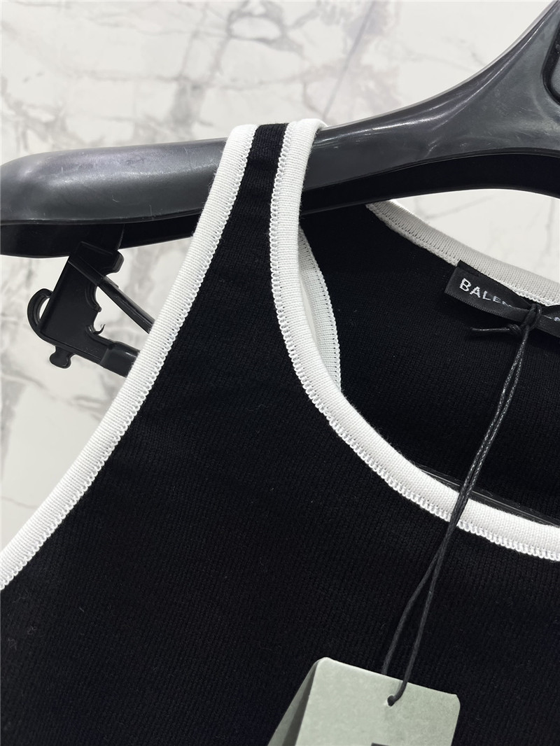 Ba1en*iaga letter jacquard sports vest replica clothing