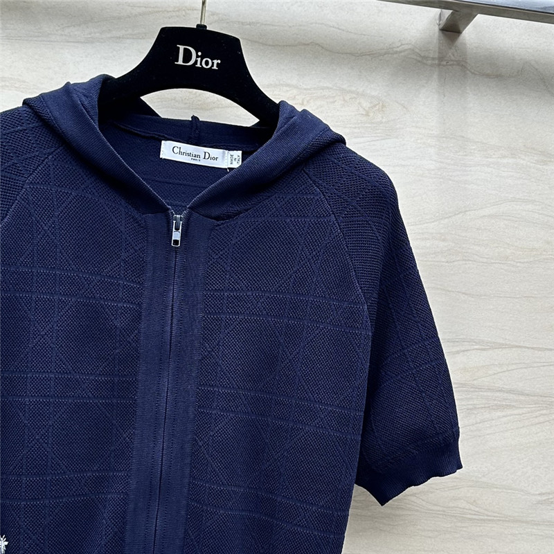D10r rattan plaid series knitted suit replica designer clothes