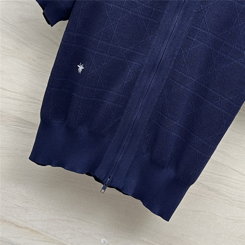 D10r rattan plaid series knitted suit replica designer clothes