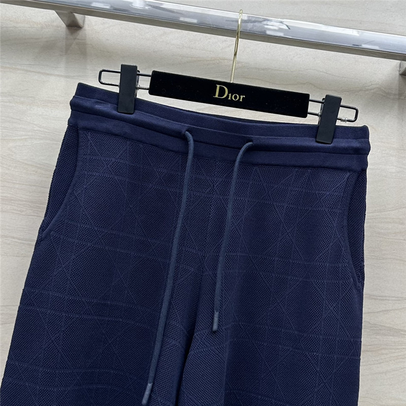 D10r rattan plaid series knitted suit replica designer clothes