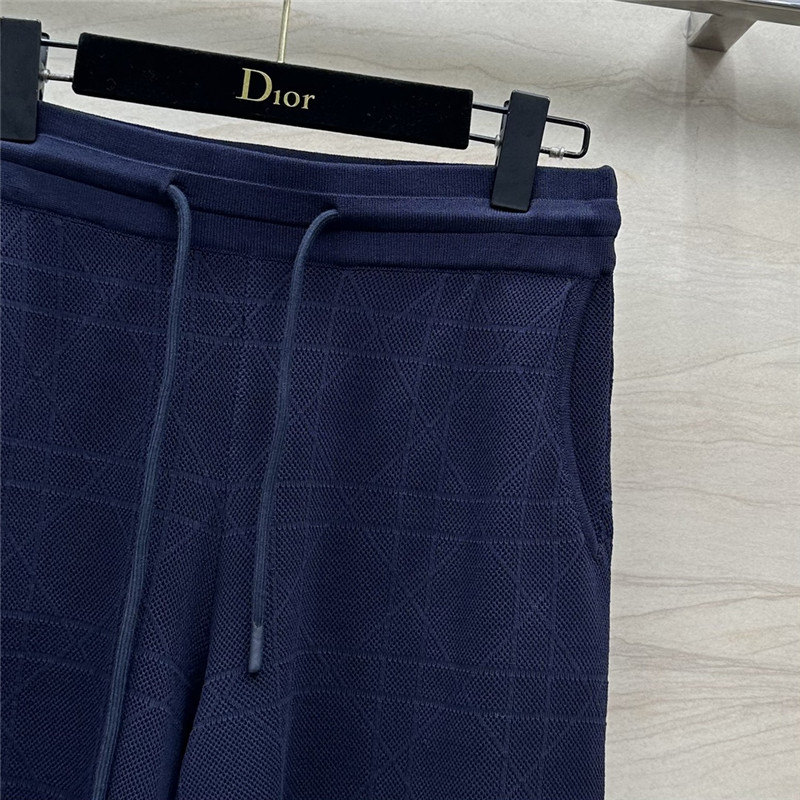 D10r rattan plaid series knitted suit replica designer clothes