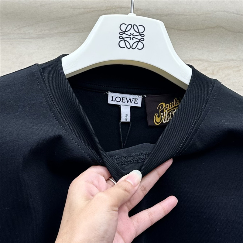 L0ew* toothbrush embroidered large logo t-shirt replica clothes