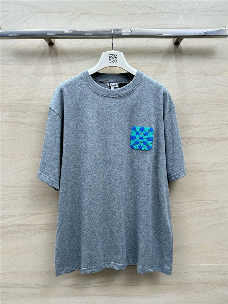 L0ew* toothbrush embroidered large logo t-shirt replica clothes