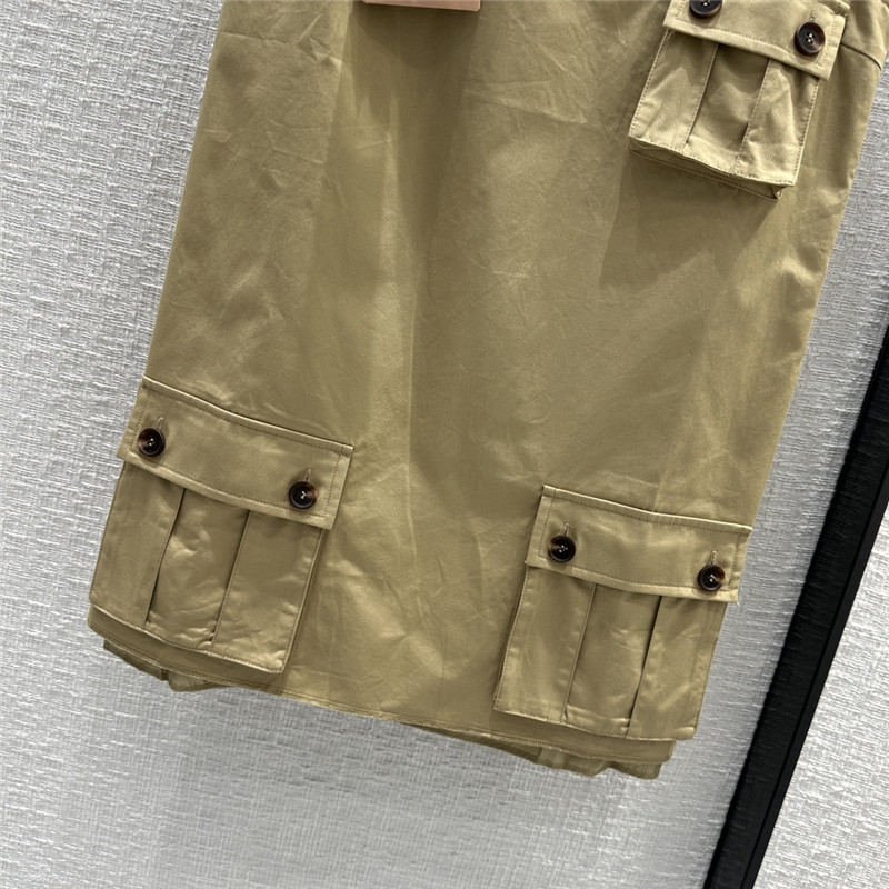 M1um1u work pocket vest dress replica clothes