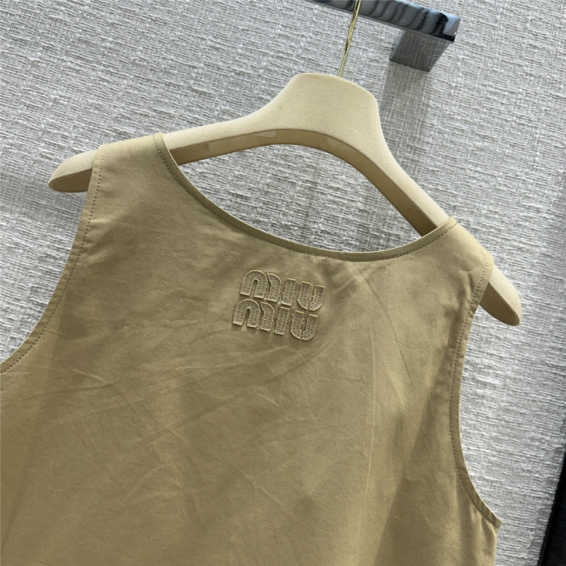 M1um1u work pocket vest dress replica clothes