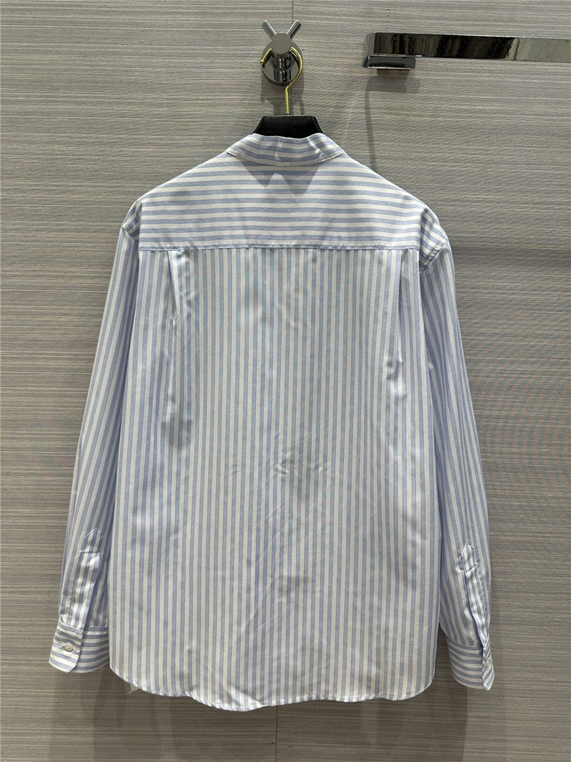 Ce1i*e sky blue striped shirt replica clothes