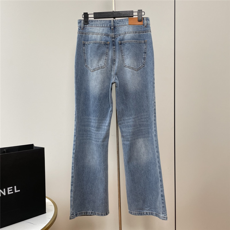 Chloé hollow embroidered jeans replicas clothes