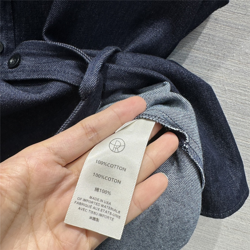 The R0w original color denim vest suit replica clothes