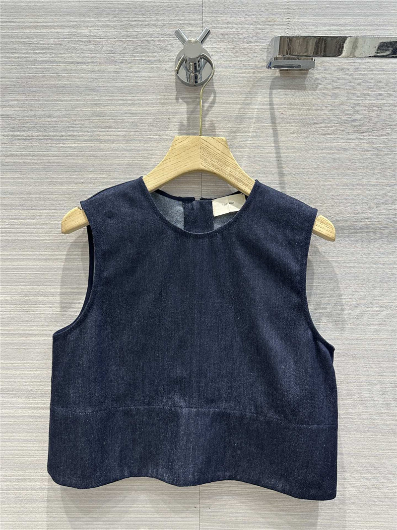 The R0w original color denim vest suit replica clothes