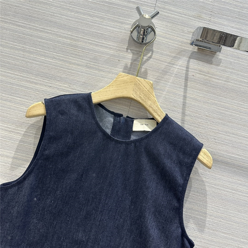 The R0w original color denim vest suit replica clothes